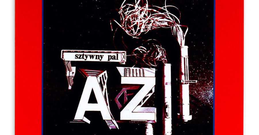 Okładka albumu przedstawia grafikę w industrialnym stylu. Na ciemnym tle znajduje się napis: Sztywny Pal Azji, zbudowany z metalowych belek i kominów.