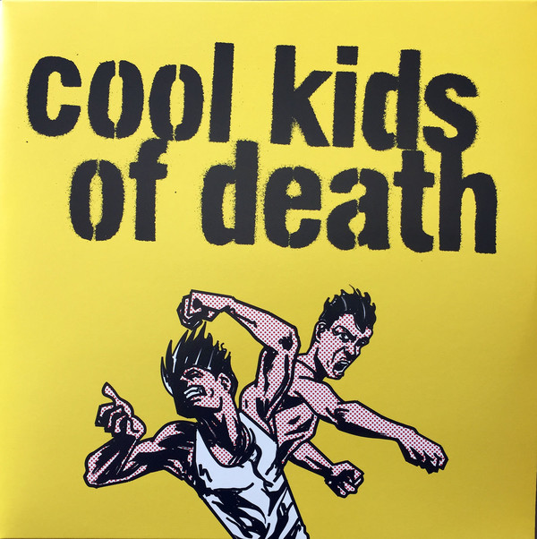 Okładka albumu w komiksowym stylu przedstawia dwóch mężczyzn w trakcie bójki. Nad nimi znajduje się nazwa zespołu, namalowana czarnym sprayem od szablonu.