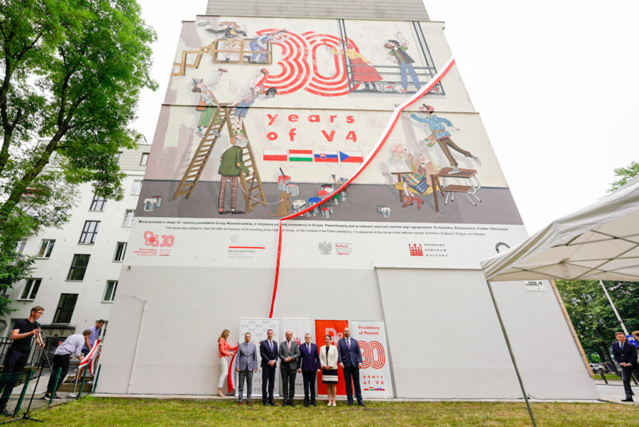 Mural wyszehradzki – cztery miasta, jedna opowieść
